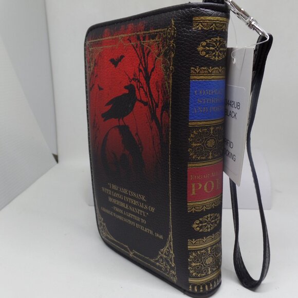 EDGAR ALLAN POE Book Wallet Wristlet-NWT - Picture 2 of 3